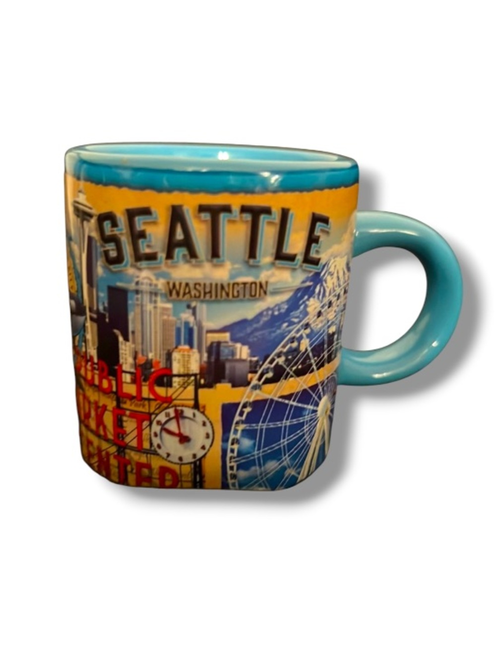 Seattle Washington Orca USA Souvenir Mini Mug Emerald City